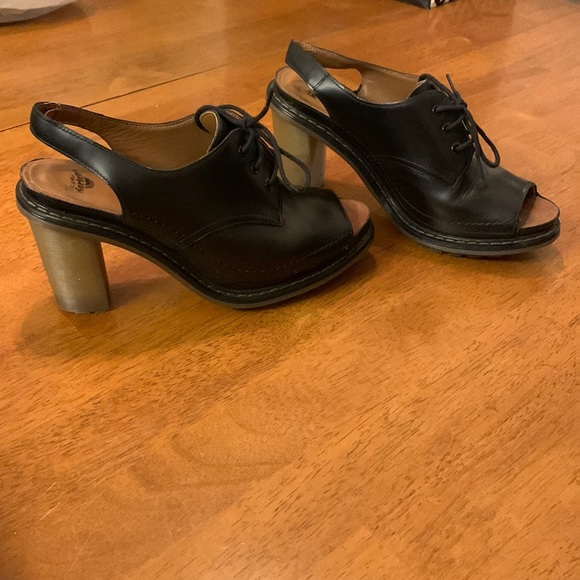 Dr Martens open toe heel shoe leather - Picture 5 of 6